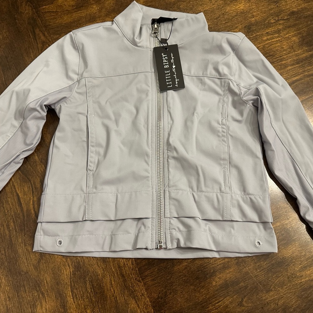 Little Bipsy Gray Athletic‎ Bomber Jacket